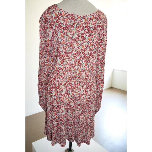Torrid Textured Stretch Rayon Wild Flowers Mini Skater Dress 2X EUC - Picture 7 of 9
